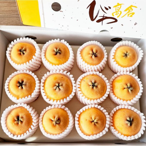 早苗さんの大玉びわ  1kg（12玉） 化粧箱入