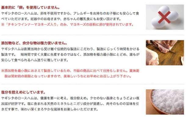 ヤギシタハム 3種類詰め合わせ | 朝ごはん本舗