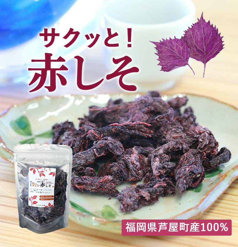 サクッと！赤しそ　福岡県芦屋町産